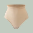 thumbnail image 6 of Bigersell Seamless Cheeky Underwear for Women Clearance Cotton Underwear Women Briefs Panty Style P-1738 Polyester Cheeky Panties G String Thongs Ladies Briefs High Waist Women's Panties Beige L, 6 of 7