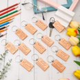 thumbnail image 3 of 36 Pcs Teacher Appreciation Gifts Bulk Wooden Keychain Christmas Thank You Teacher Gifts for Staff Worker, 3 of 8
