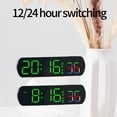 thumbnail image 5 of Iumwxz Digital Electronic Clock with Remote Control, Multifunctional Wall Clock for Living Room Bedside with Temperature Humidity Display, Silent Design USB Powered Color Screen Home Decor, 5 of 8