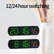 thumbnail image 5 of Reloj multifuncional para sala de estar, reloj de pared, decoración de mesita de noche para el hogar, reloj electrónico digital, reloj silencioso con pantalla a color de temperatura y humedad., 5 of 7
