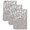 White, variant on Light Purple Cherry Kitchen Towels Set of 4, Spring Floral Gray Flowers Blossom Beige Absorbent Dish Towels for Kitchen, Microfiber Hand Towel, Quick Drying Tea Towel for Cleaning Dishcloths