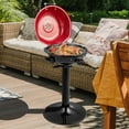 thumbnail image 3 of Costway 1600W Electric BBQ Grill with Warming Rack, Temperature Control & Grease Collector, 3 of 10
