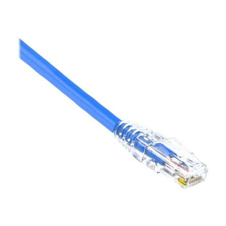 Weltron - Patch cable - RJ-45 (M) to RJ-45 (M) - 10 ft - 0.2 in - UTP - CAT 5e - molded, snagless, stranded - blue