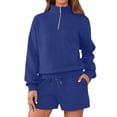 thumbnail image 3 of MAIHAN Women Shorts Sets Outfits Summer Clothing Sets Short Sleeve Top and Shorts Shorts Set 2 Piece Outfit Plus Size Travel Outfits for Women, 3 of 8