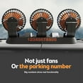 thumbnail image 6 of 24V Three Head Car Fan Portable Vehicle Truck 360° Rotatable Auto Cooling Cooler, 6 of 12