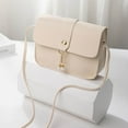 thumbnail image 3 of LHNFT Tote Bag for Women Mini Small Square Bags Pearl Shoulder Bag Soft Leather Buckle Lightweight Versatile Messenger Bag, 3 of 3