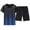 Blue, variant on Mens Track Suits 2 Piece Set Crew Neck Short Sleeve T-Shirts Short Pants Sets Man Casual Running Fitness Outdoor Sport Suits Men's Clothing Sets