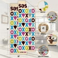 thumbnail image 3 of Ottomanson Hershey Kisses XO Machine Washable Non-Slip Rubberback 2x5 Runner Rug, 20"x 59", Beige, 3 of 6