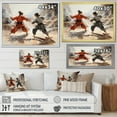 thumbnail image 4 of Designart "Kung Fu China Art painting II" Chinese Floater Framed Wall Art Print, 4 of 7