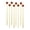 Basketball, variant on Shoreew 100Pcs Baseball Bamboo Cocktail Picks Sports Ball End Skewers 4.7" Appetizer Sticks for Fruit Cheese Cupcakes Meat Party Supplies