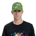 thumbnail image 4 of Balery Cows With Calfs Green Gorra de béisbol de tamaño ajustable para correr, entrenar y actividades al aire libre. Gorra de papá para todas las estaciones., 4 of 6