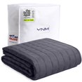 thumbnail image 1 of Manta con peso YnM 6,8 kg Twin/Full 122 x 183 cm gris oscuro, 1 of 9