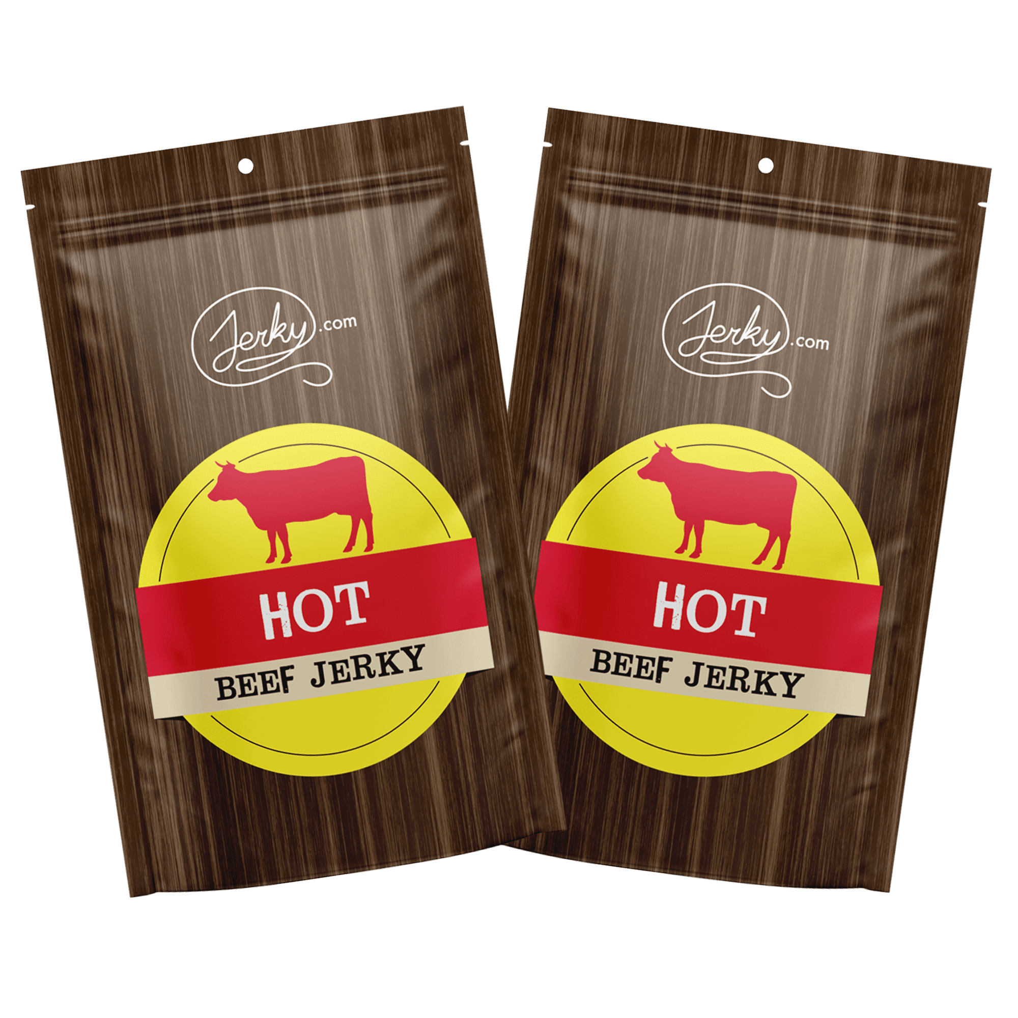 All Natural Hot Beef Jerky - No Added Preservatives, No MSG or Nitrates - Bold & Peppery, 100% Lean Beef (1 Pound)