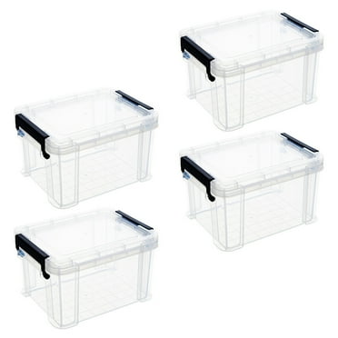 4Pcs Household Sundries Organizer Plastic Storage Box Small Items Storage Case