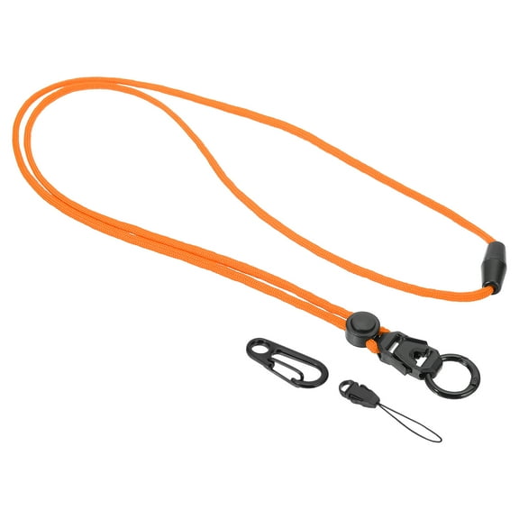 Uxcell Neck Lanyard, Breakaway Badge Lanyard with Detachable Buckle Orange