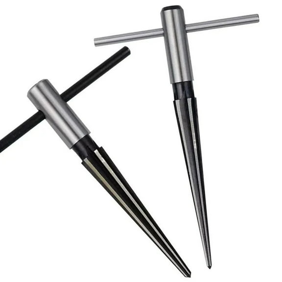 Woodworking Conical Reamer, Round Handle Hex Shank, Chamfering Drill Bit for Hole Opening Enlarging, Plank Tool