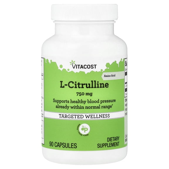 Vitacost L-Citrulline, 750 mg, 90 Capsules