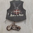 thumbnail image 2 of Reloj de pared de madera Starlight-Motorcycle, reloj de péndulo Harley, decoración del hogar de cafetería JM JM, 2 of 3