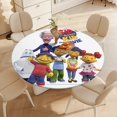 thumbnail image 4 of Sid, el niño científico-theme Fitted Round Tablecloths Elastic Edged Table Covers Waterproof Table Cloth for Kitchen Holiday Party Tables Decor 150cm, 4 of 6