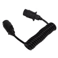 thumbnail image 1 of Trailer Wiring Adapter, 7Pin Plug Socket Trailer Extension Cable Flame Retardant Rustproof 2m  Conductivity  for Trucks  RVs, 1 of 8