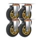 thumbnail image 1 of Ruedas giratorias Juego de 4 Ruedas giratorias industriales Ruedas de Goma for Carro, Muebles, Banco de Trabajo Ruedas for Exteriores, 1 of 6