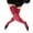 Wine red, variant on Retro Colorful Patterned Over Knee Socks Floral Lace Trim Fishnets Mesh Stretchy Nylon Thigh High Stockings For Women