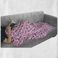 thumbnail image 6 of Baby Pink Soft Flannel Fleece Blanket, Makeup Elements and Comb Pattern in Magenta Pink and Purple Tones, Cozy Plush for Indoor and Outdoor Use, 50" x 70", Baby Pink and Multicolor, by Ambesonne, 6 of 6