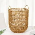 thumbnail image 5 of Dirty Clothes Basket Laundry Basket Clothes Storage Basket Household Clothes Basket Clothes Imitation Rattan Woven Basket Dirty Clothes Basket Storage, 5 of 5