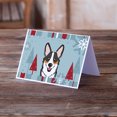 thumbnail image 2 of Winter Holiday Tricolor Corgi Greeting Cards and Envelopes Pack of 8, 2 of 2