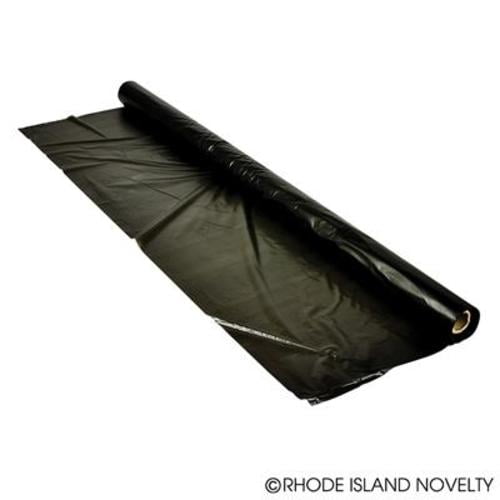 100'x 40" BLACK PLASTIC TABLECLOTH ROLL