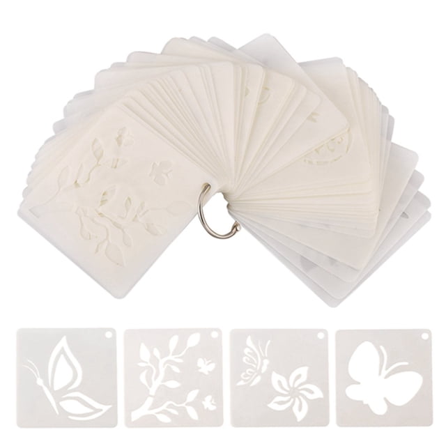 60 Piezas de Plantillas Pintura, Manualidades Bricolaje, Dibujo, Pared Reutilizables para Pintar la del Hogar