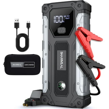 Car Battery Jump Starter,3000A Peak Portable Jump Box for Car up to 9.0L Gas or 7.0L Diesel Engine, 12V Battery Power Booster with LED Light