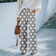 thumbnail image 4 of kaondbfi Fashion Casual Women's Wide Leg Pants High Elastic Waisted Pants Trousers with Pockets Summer Casual Pants for Women, 4 of 7