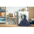 thumbnail image 2 of Ahgly Company Machine Washable Indoor Square Transitional Blue Area Rugs, 7' Square, 2 of 7