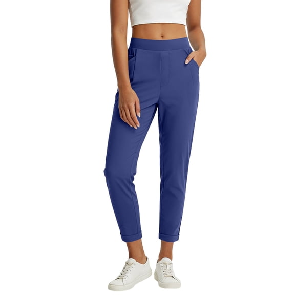 Admvng Women's Joggers Lightweight Travel Pants with Pockets