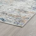thumbnail image 4 of Yardley Distressed Contemporary Abstract Indigo, Gray Indoor Area Rug, 4' x 5', 4 of 6