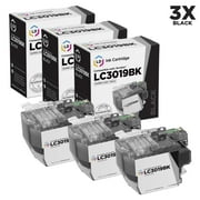 LD Compatible Cartridge Replacement for LC3019BK Super High Yield (Black, 3-Pack)