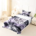 thumbnail image 5 of Manfei Vintage Wildlife Twin Sheets,Rustic Wolves Bedding,Gray,3 Pieces,1 Fitted Sheet and 1 Pillowcase, 5 of 6
