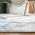 thumbnail image 4 of SAFAVIEH Phoenix Darwin Abstract Area Rug, Ivory/Charcoal, 6'7" x 6'7" Round, 4 of 8