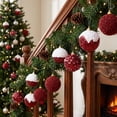 thumbnail image 6 of Fwttom Sequin Christmas Ball Ornaments Set of 16 Shatterproof Hanging Merry Christmas Tree Decorations for Holiday Gifts Xmas Decor, Red, 6 of 7