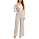 thumbnail image 1 of MONOS INSPIRADORES CHIC para Mujeres con Tirantes Ajustables y Piernas Anchas en Color Gris Beige, 1 of 6