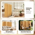 thumbnail image 3 of Jostyle Room Divider 6ft. Tall Extra Wide Privacy Screen, Folding Privacy Screens Freestanding Nature, 3 of 15