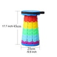 thumbnail image 2 of Tabourets Pliants Rétractables Tabouret de Camping Portable Tabouret Pliable Léger Mais Plus Robuste pour Pêche Randonnée Tours BBQ Fêtes Activités Extérieures, 2 of 7