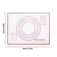 thumbnail image 2 of Baking Supplies Top Gadgets for Bakers Kneading Dough Rolling Mat Fondant Non Stick Silicone Sheets Bread, 2 of 2
