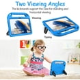 thumbnail image 4 of SUPNICE Kids Case with Built-in Screen Protector for Samsung Galaxy Tab A8 10.5" 2022 (Model SM-X200/X205/X207), Shockproof Handle Stand Protective Case for Samsung Tab A8 10.5 Inch 2022, Blue, 4 of 9