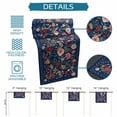 thumbnail image 6 of Navy Blue Flowers Table Runner 108 Inches Long Farmhouse Dress Scarves, Spring Vintage Floral Leaves Farmhouse Dining Tablerunner for Coffee Table/Kitchen Island/Party Décor, 13" x 108", 6 of 8