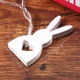 thumbnail image 2 of CIMAXIC Bunny String Lights LEDMOMO 10-LEDs Battery Powered Wooden Rabbit Shape String Light for Party Festival Decoration (Warm White Light),64.96"X0.24"X3.54", 2 of 4