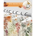 thumbnail image 4 of Thanksgiving Shower Curtain Set ，Waterproof Fabric Shower Curtains Watercolor Leaves Shower Curtains for Bathroom,Bathroom Decor 66"x72", 4 of 7