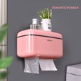 thumbnail image 4 of Mistaha No Drilling Wall Mounted Multifunctional Paper Roll Tissue Box Tube free Toilet Paper Versatile, 4 of 8