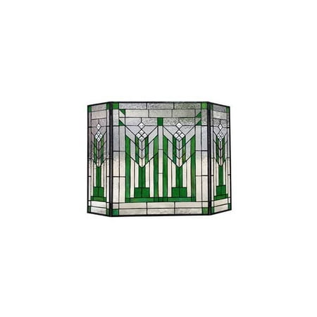 Chloe Lighting Benjamin Mission 3pcs Folding Tiffany Glass